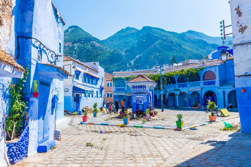 Chefchaouen piazza