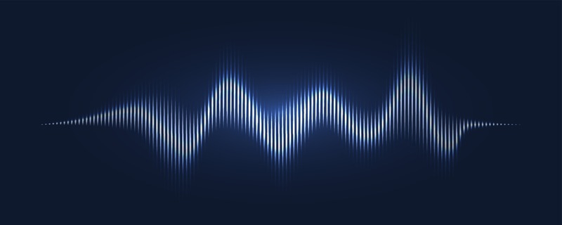 rumore bianco, onde di frequenza bianche su sfondo nero